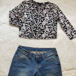 Paisley crop top